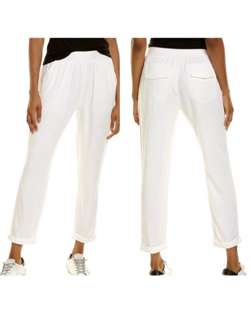 NWT Splendid 100% Viscose High-waisted Nikita Pants Pull-On Ankle Joggers Large
